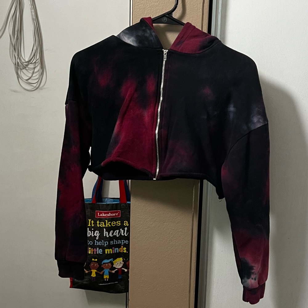 Raw Cut Crop Hoodie